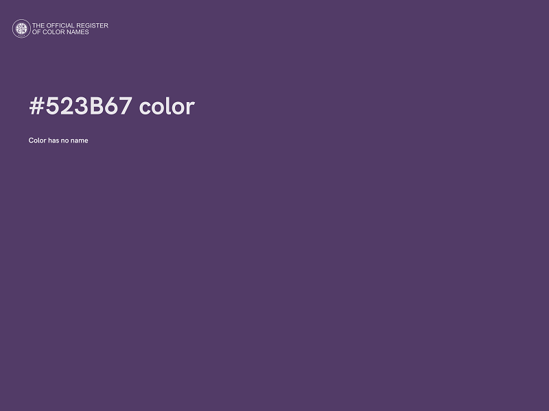 #523B67 color image