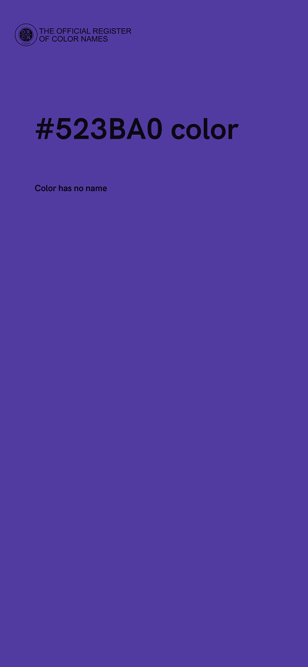 #523BA0 color image