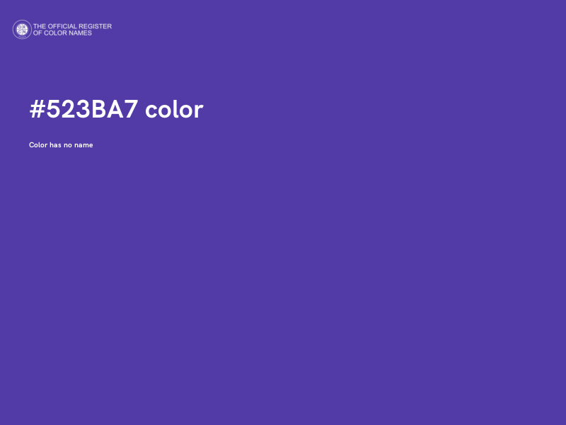 #523BA7 color image