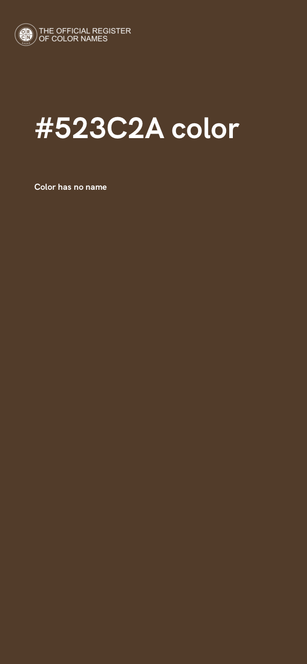 #523C2A color image