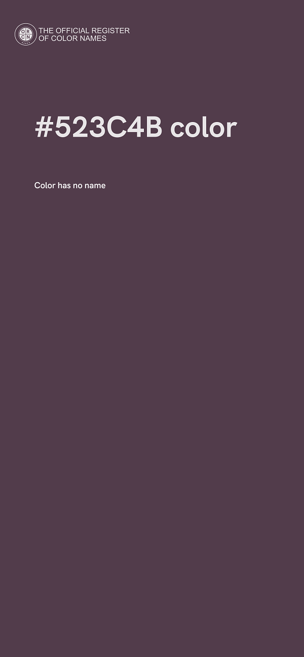 #523C4B color image