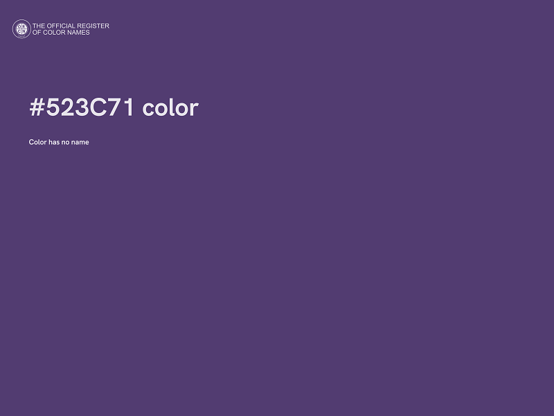 #523C71 color image