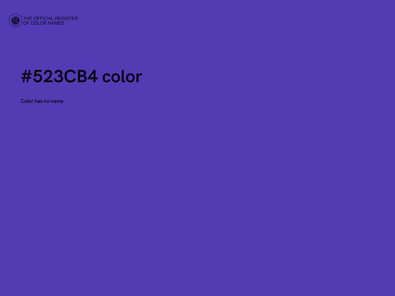 #523CB4 color image