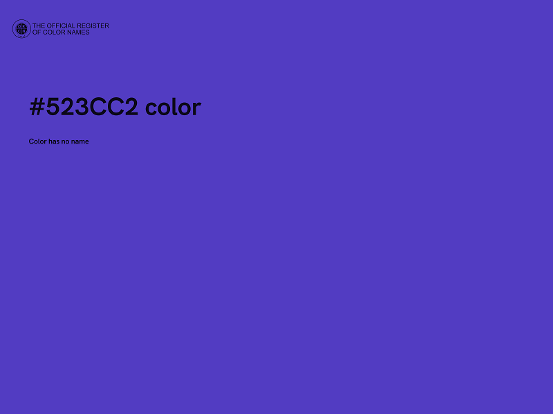 #523CC2 color image