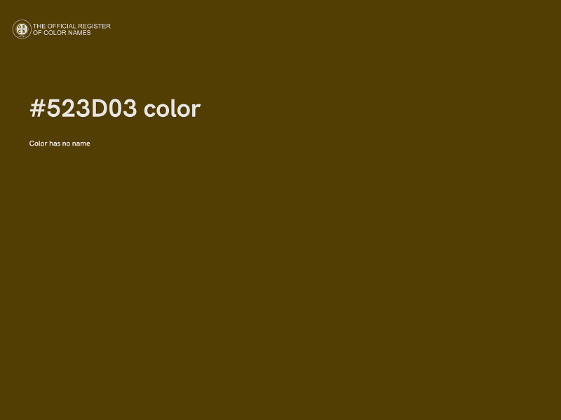 #523D03 color image