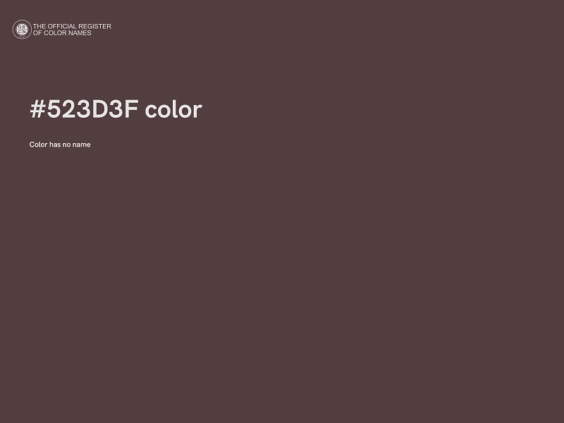 #523D3F color image