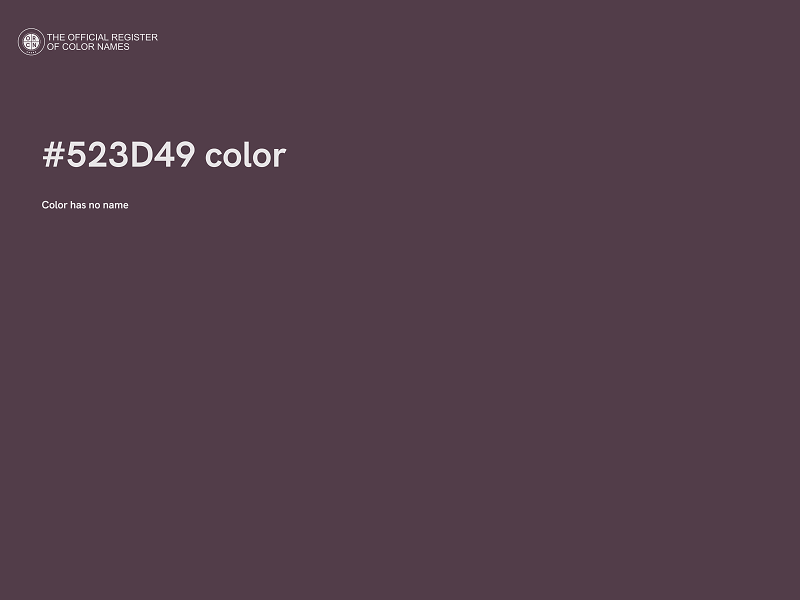 #523D49 color image