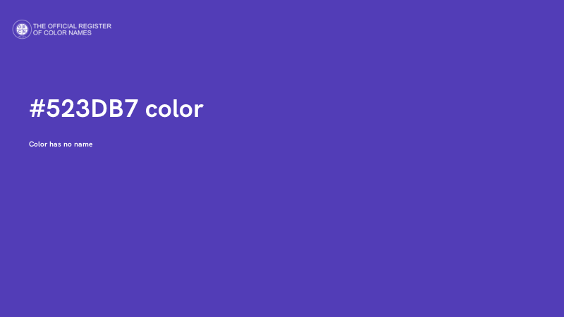 #523DB7 color image