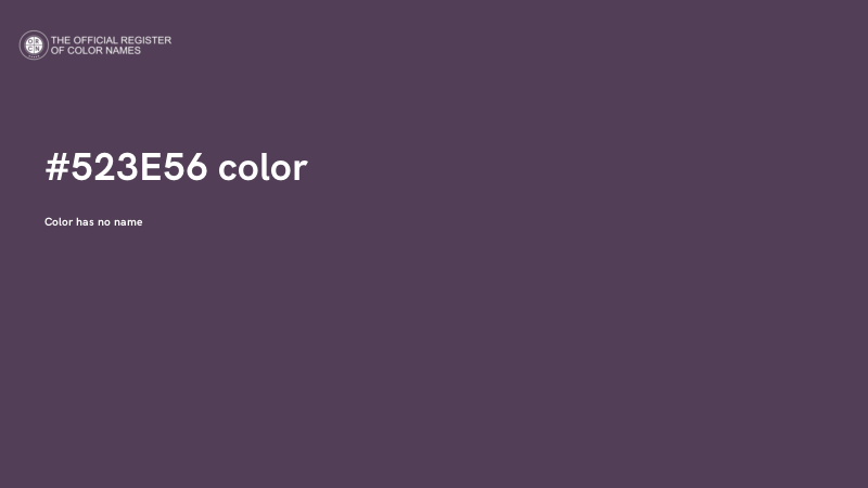 #523E56 color image
