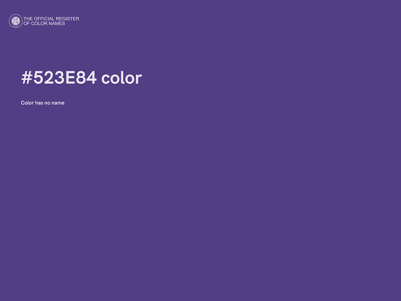 #523E84 color image
