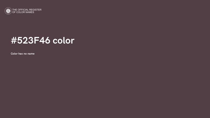 #523F46 color image