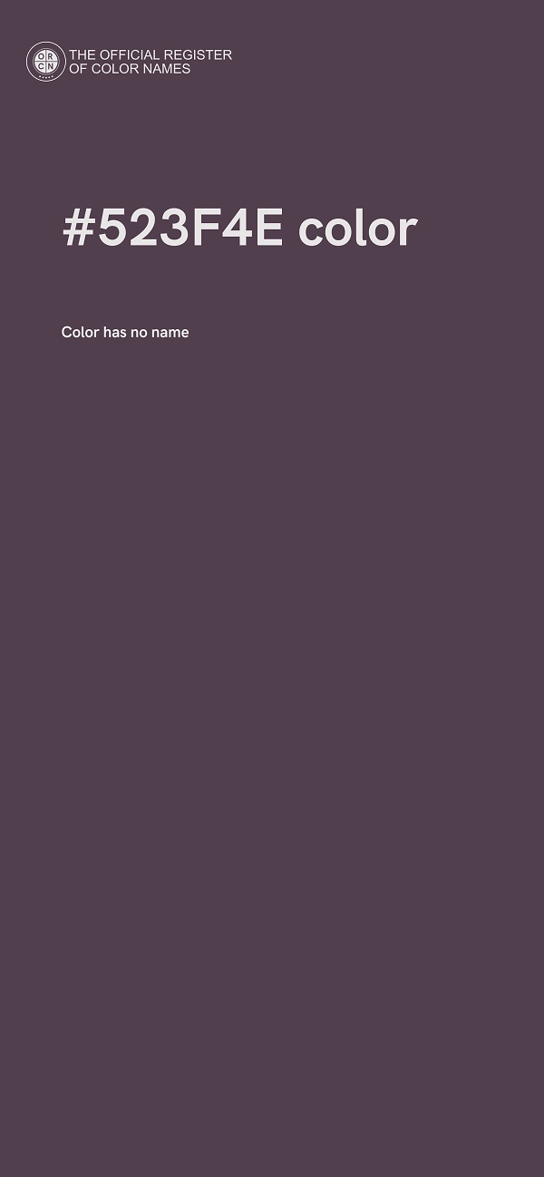 #523F4E color image