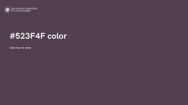 #523F4F color image