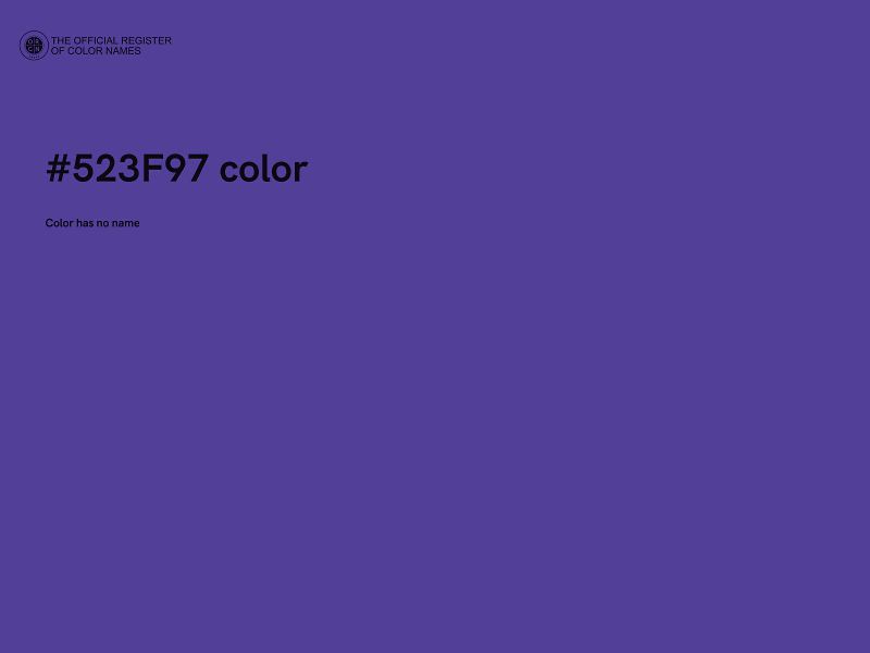 #523F97 color image