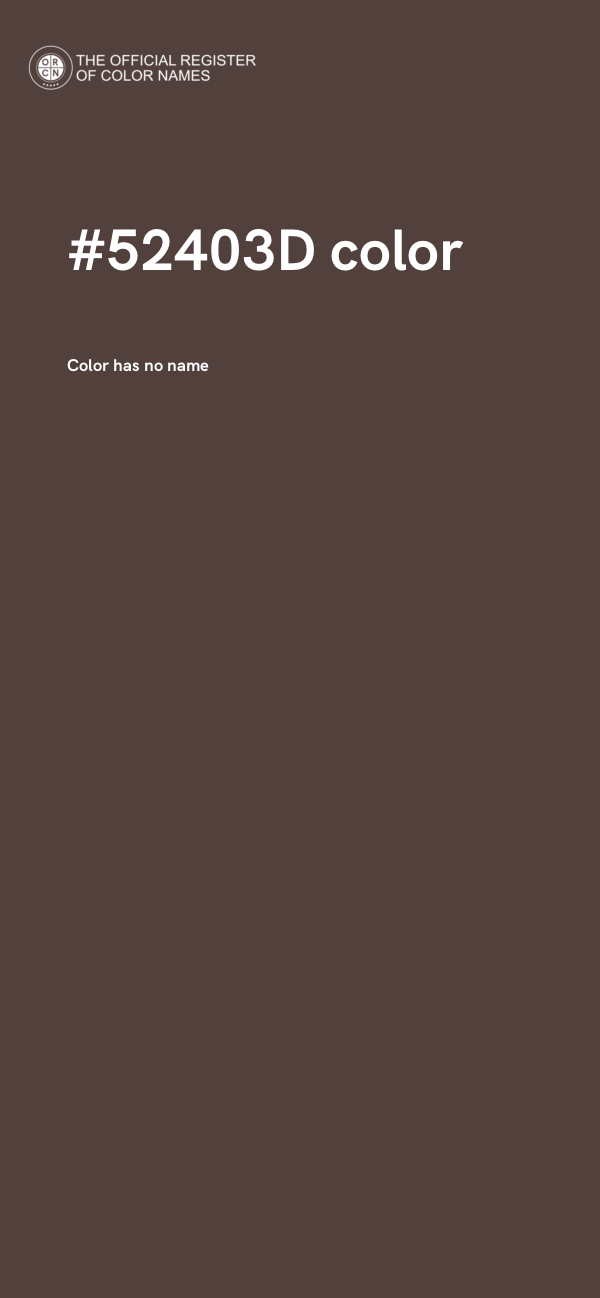 #52403D color image