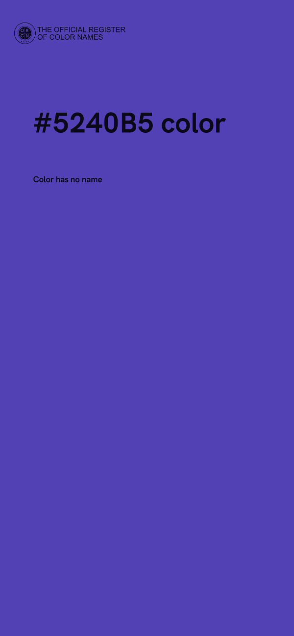 #5240B5 color image