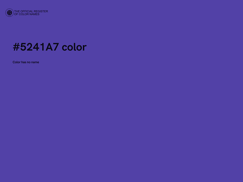 #5241A7 color image