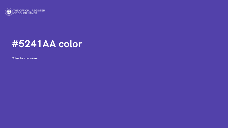 #5241AA color image
