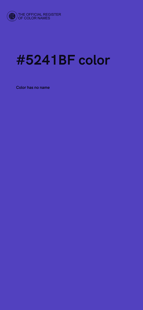 #5241BF color image