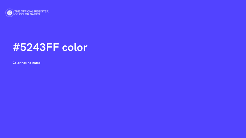 #5243FF color image
