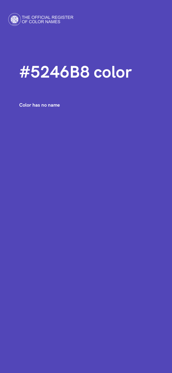 #5246B8 color image