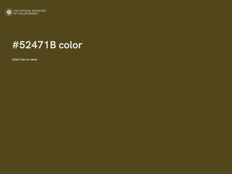 #52471B color image