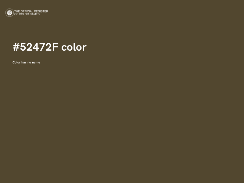 #52472F color image