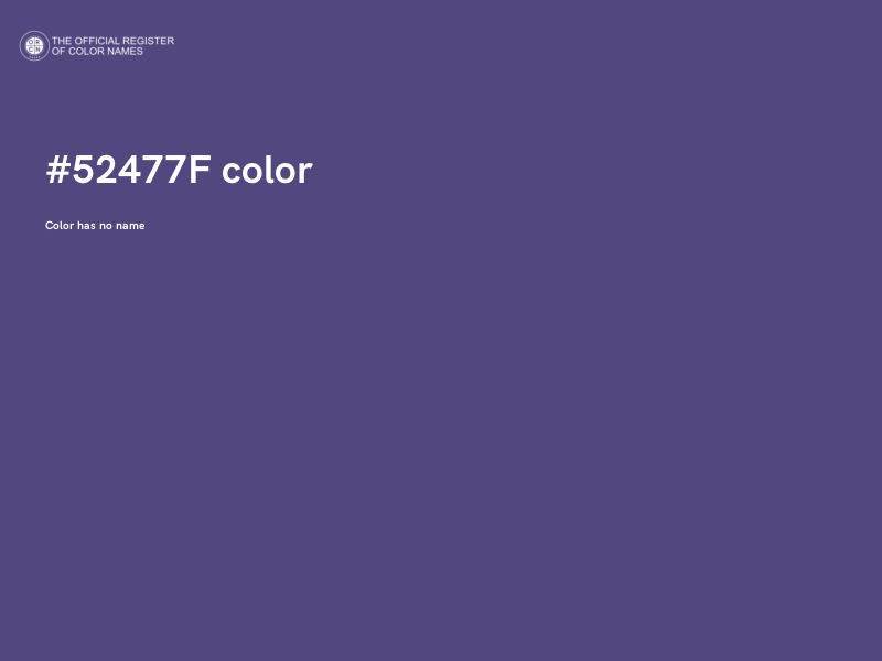 #52477F color image