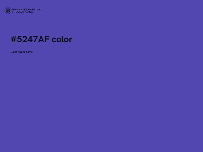 #5247AF color image