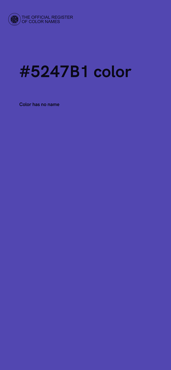 #5247B1 color image