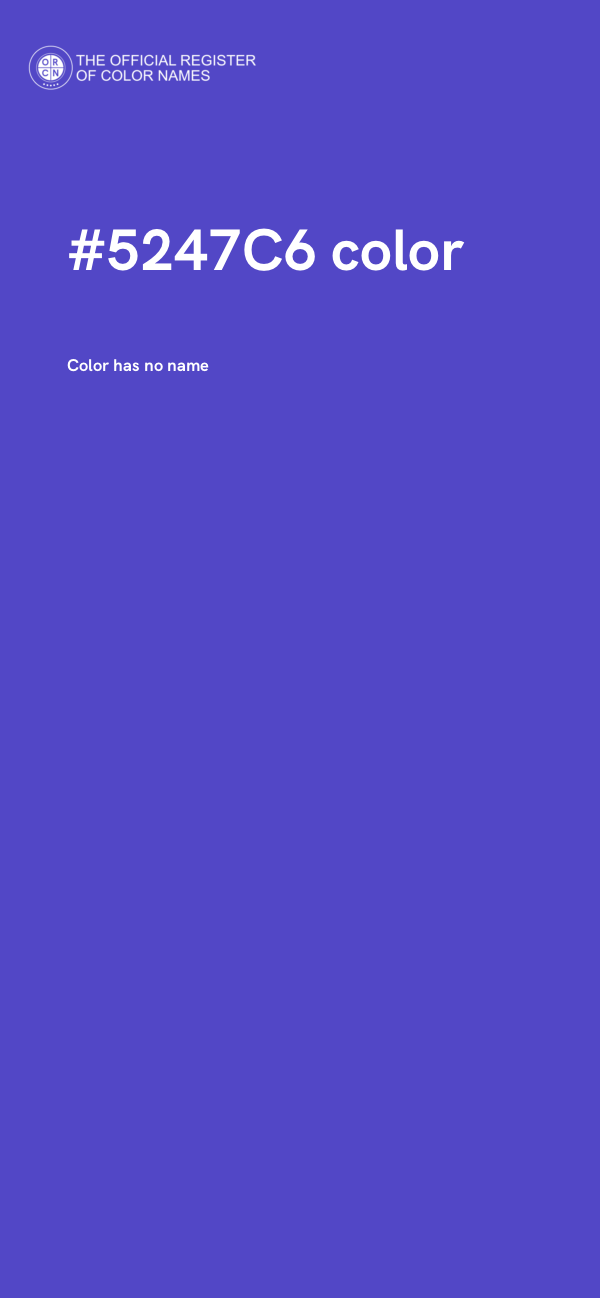 #5247C6 color image