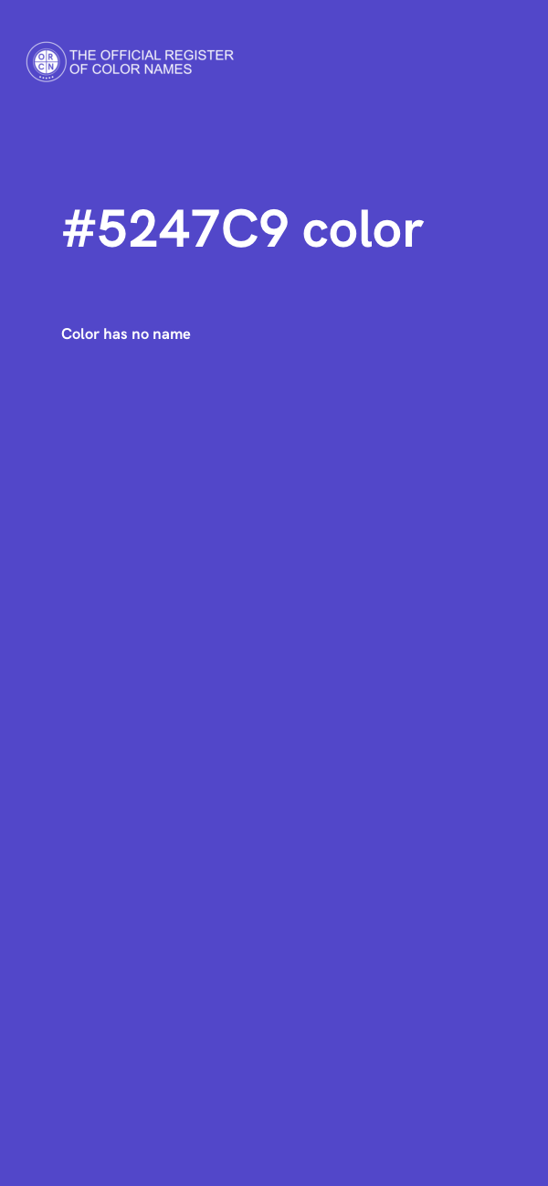 #5247C9 color image