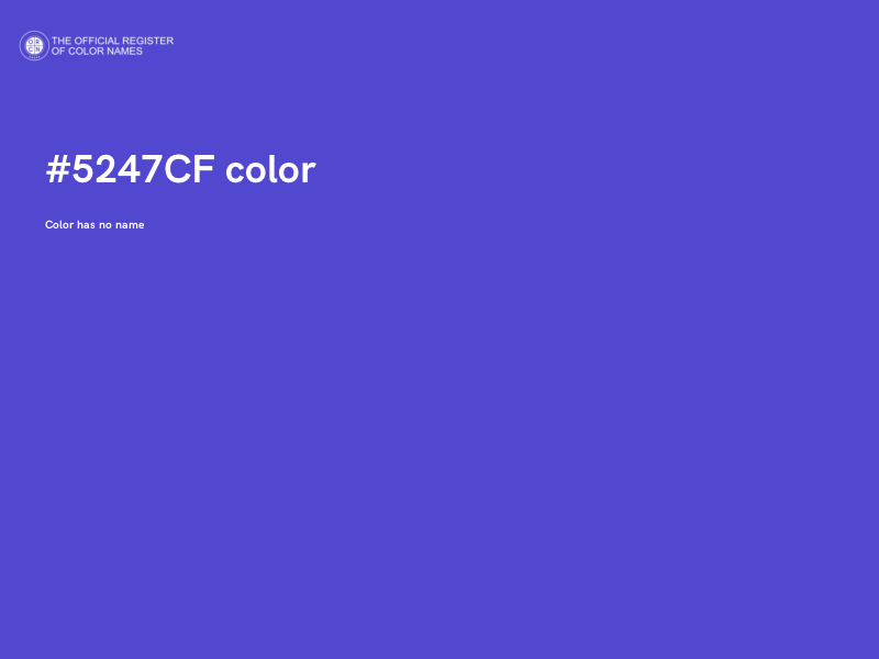 #5247CF color image