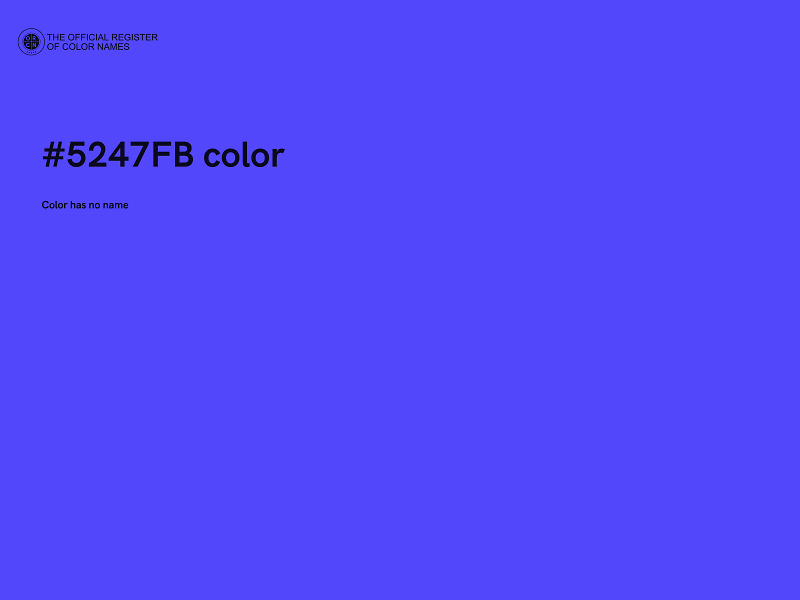 #5247FB color image
