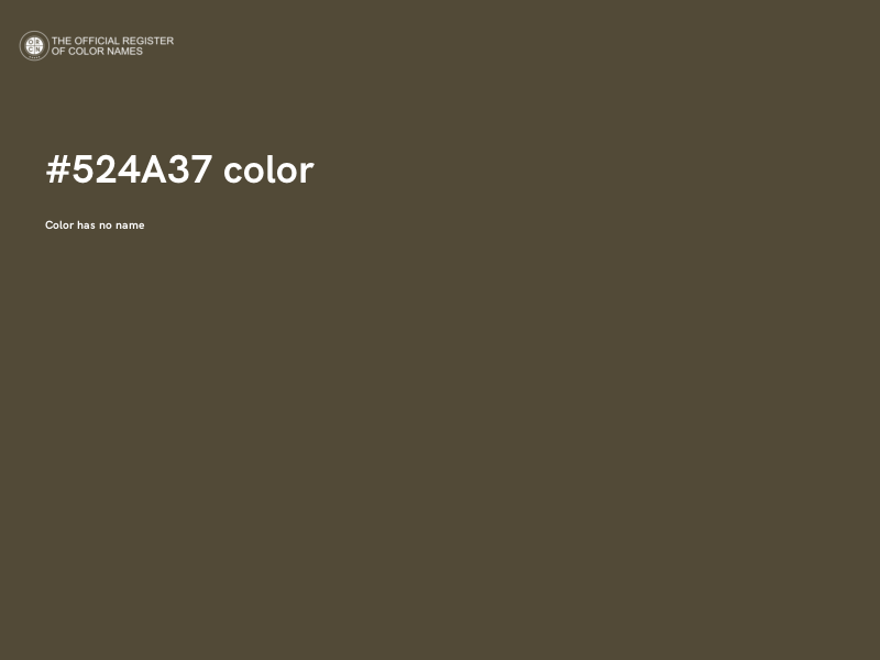 #524A37 color image