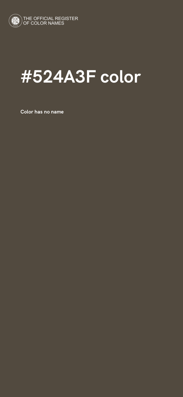 #524A3F color image