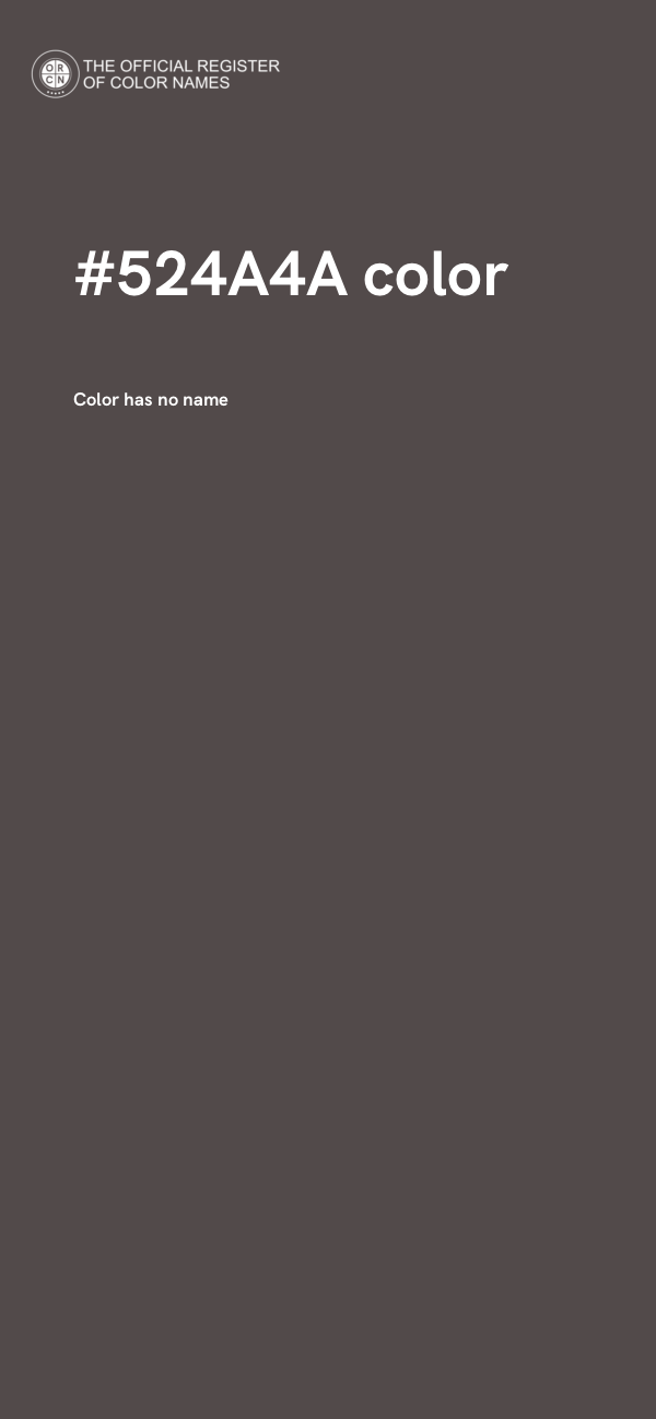 #524A4A color image