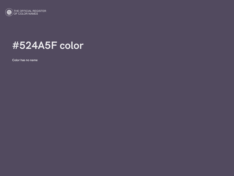 #524A5F color image