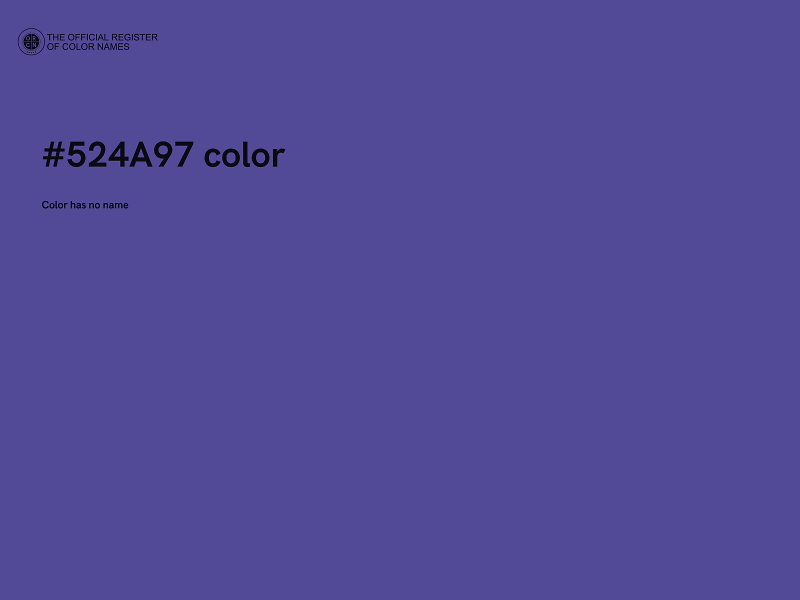 #524A97 color image