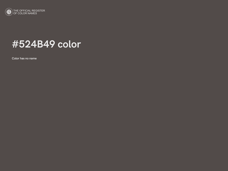 #524B49 color image
