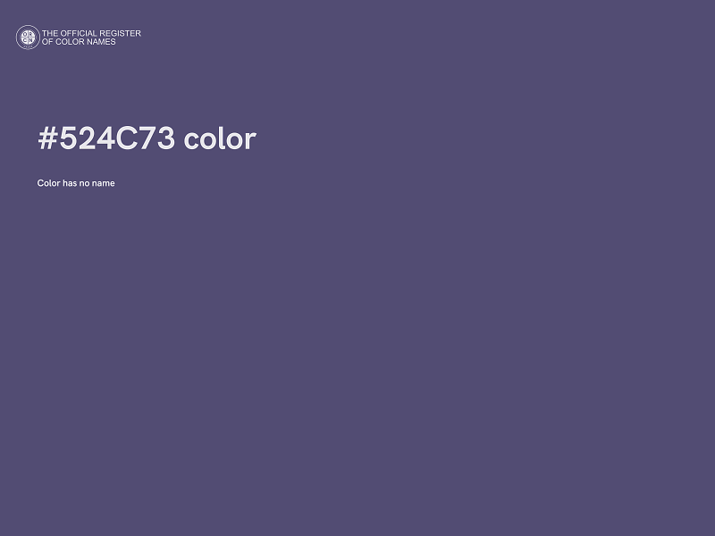 #524C73 color image