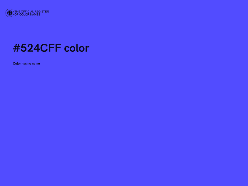 #524CFF color image