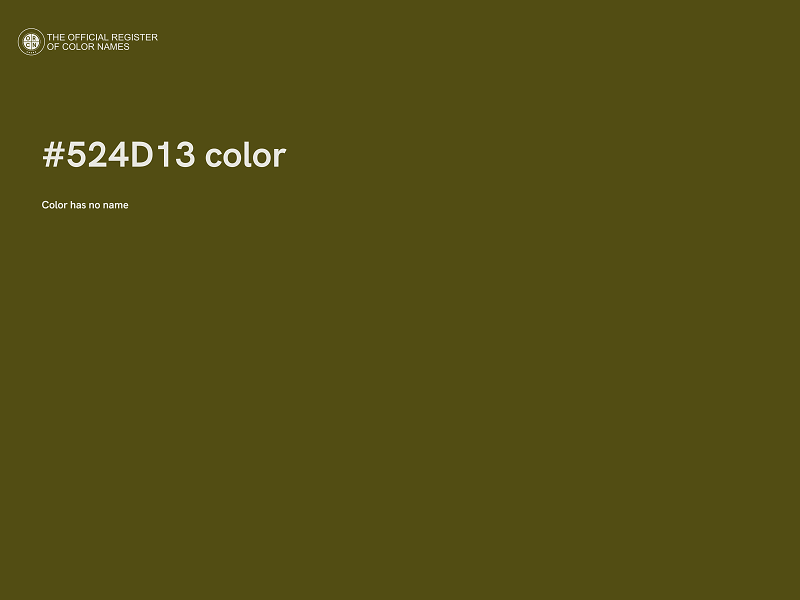 #524D13 color image