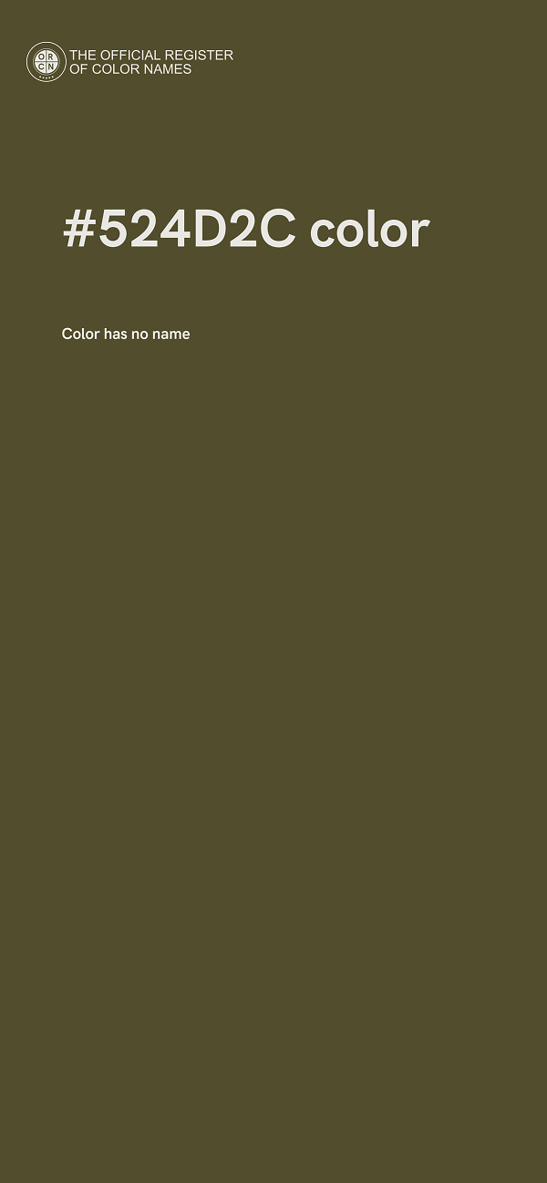 #524D2C color image