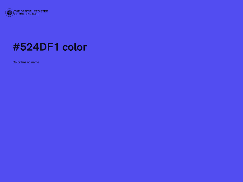 #524DF1 color image