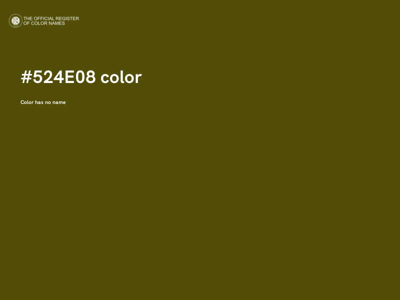 #524E08 color image