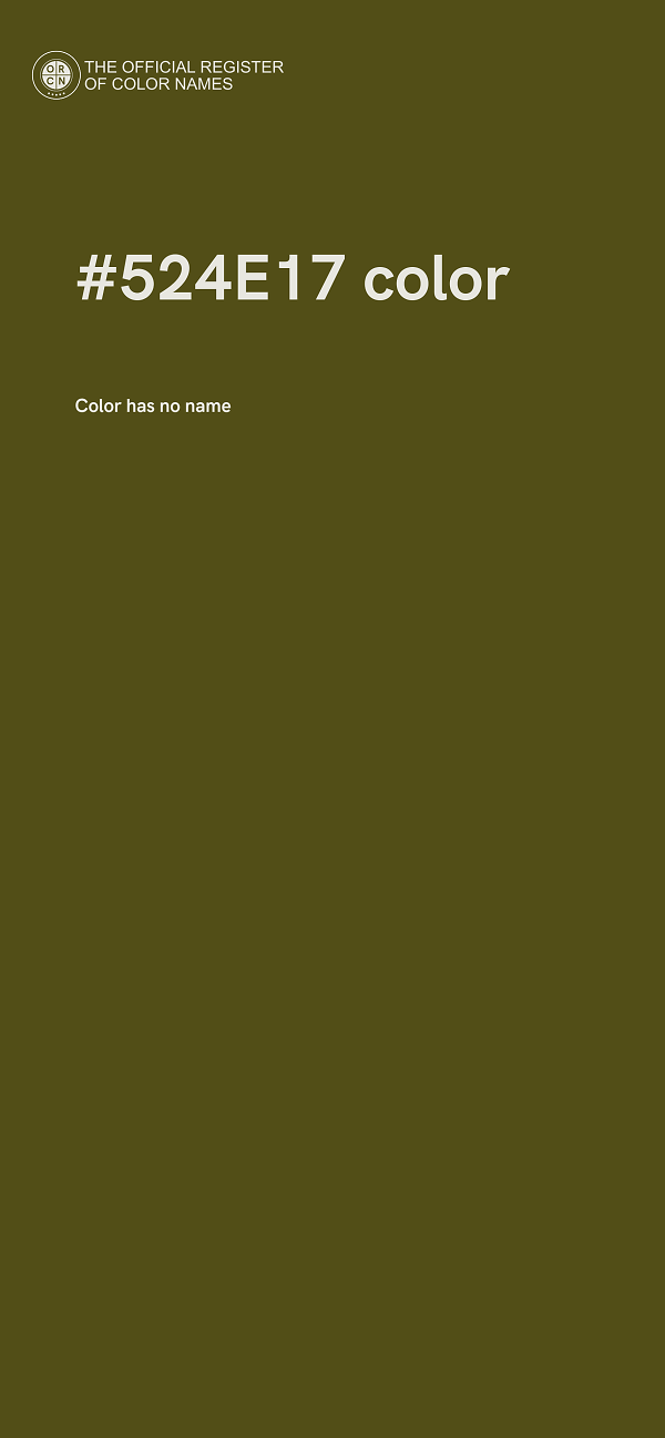#524E17 color image