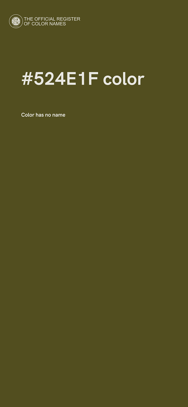 #524E1F color image