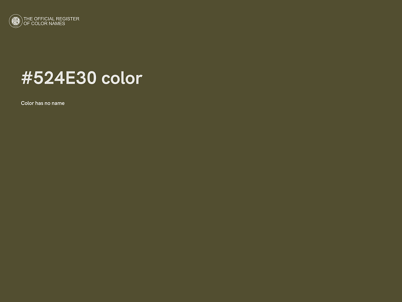 #524E30 color image