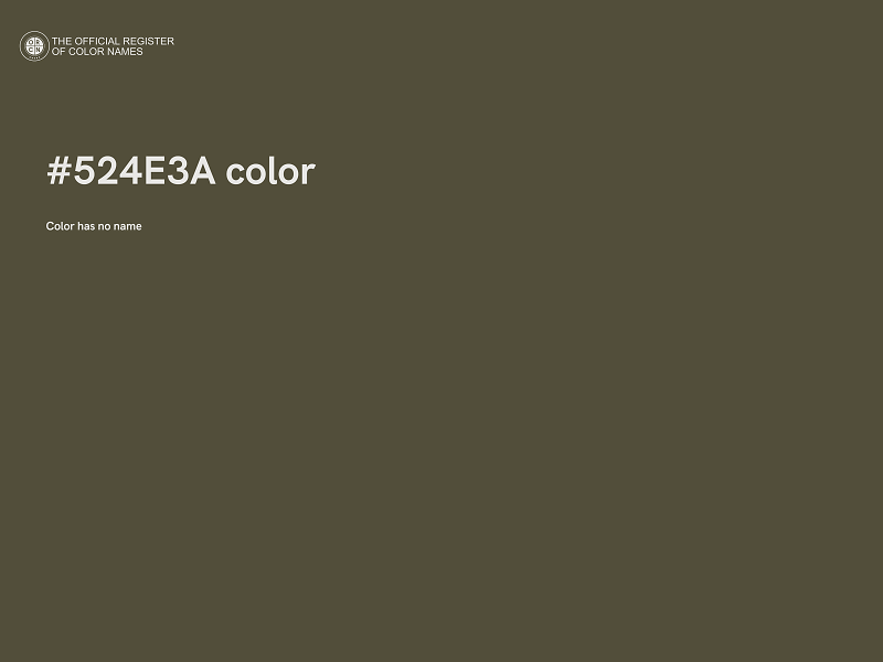#524E3A color image